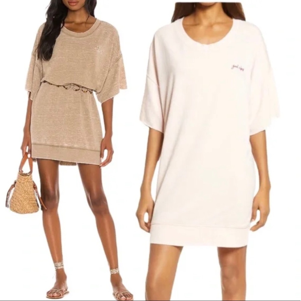 Ivory Cream Free People Cozy lounge sweatshirt NWT